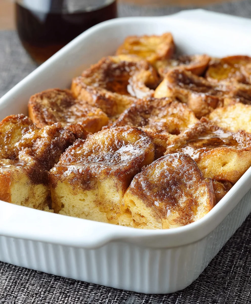 Easy Overnight French Toast Casserole Recipe - Delicious Brunch