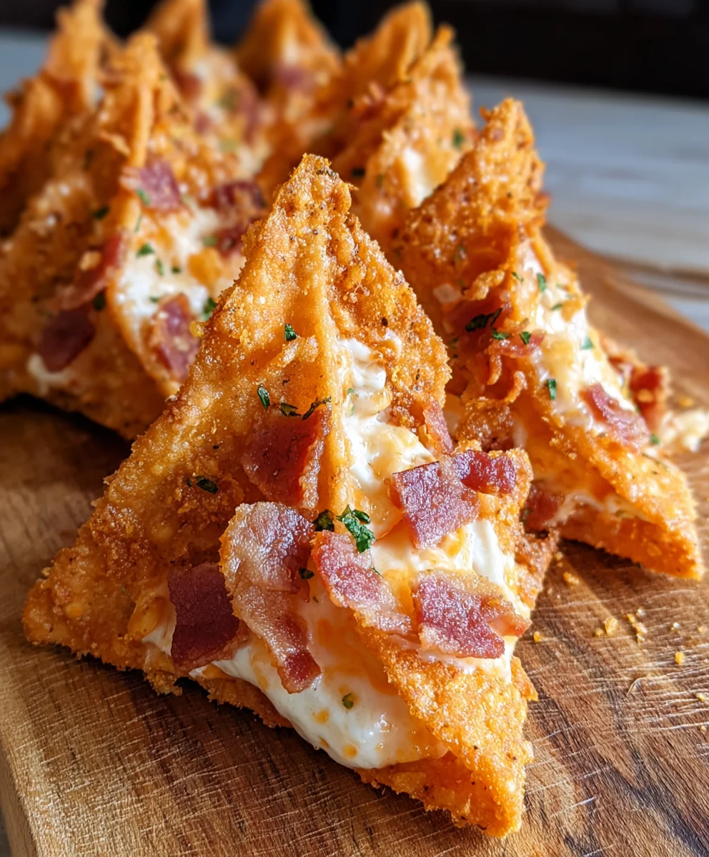Beef Bacon Cream Cheese Stuffed Doritos Recipe