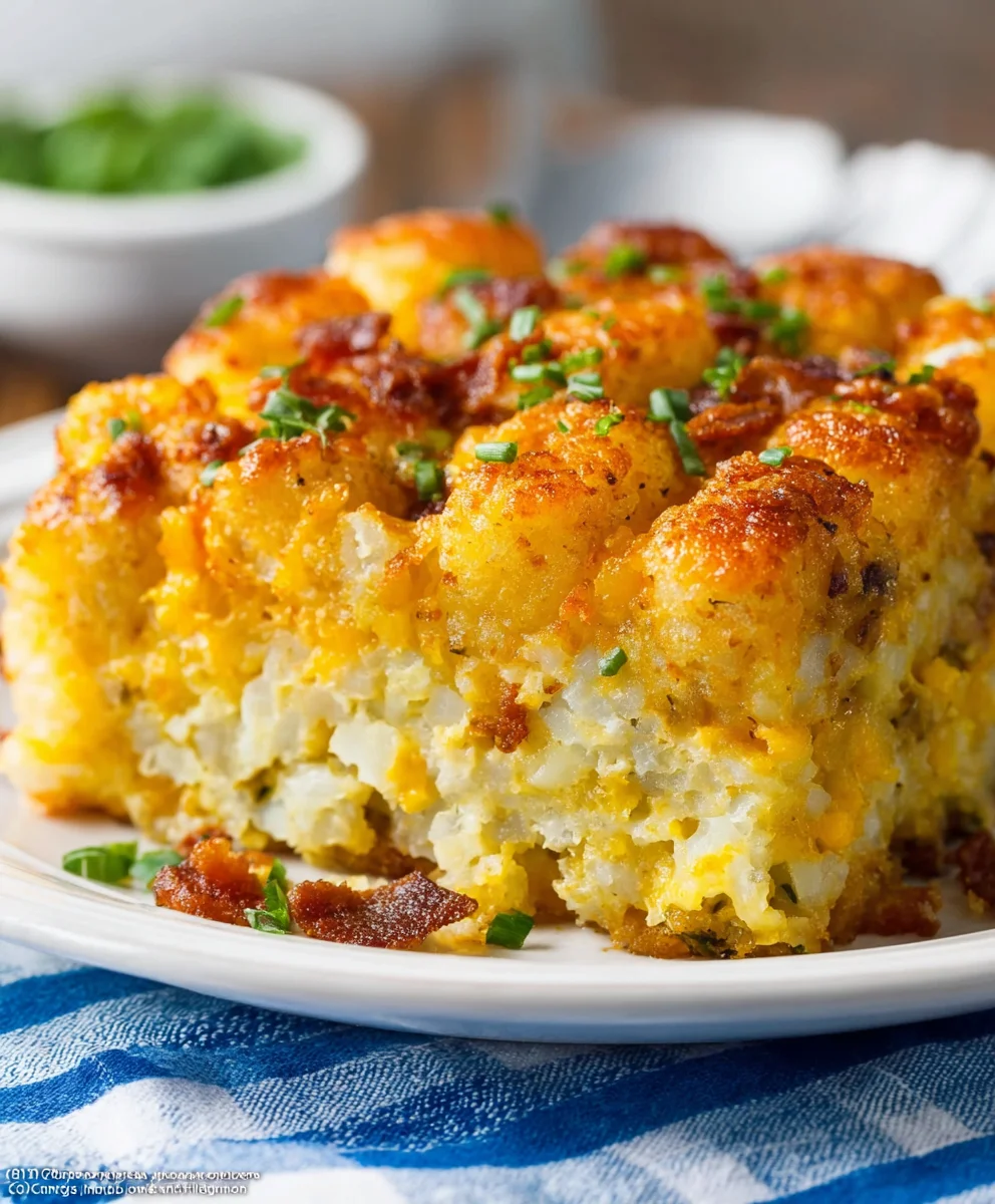 Best Tater Tot Breakfast Casserole Recipe-Easy & Delicious