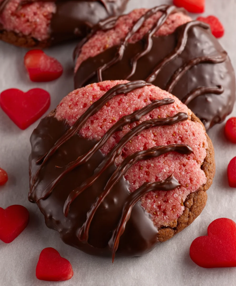 Chocolate Covered Strawberry Cookie Delight-Easy Recipe