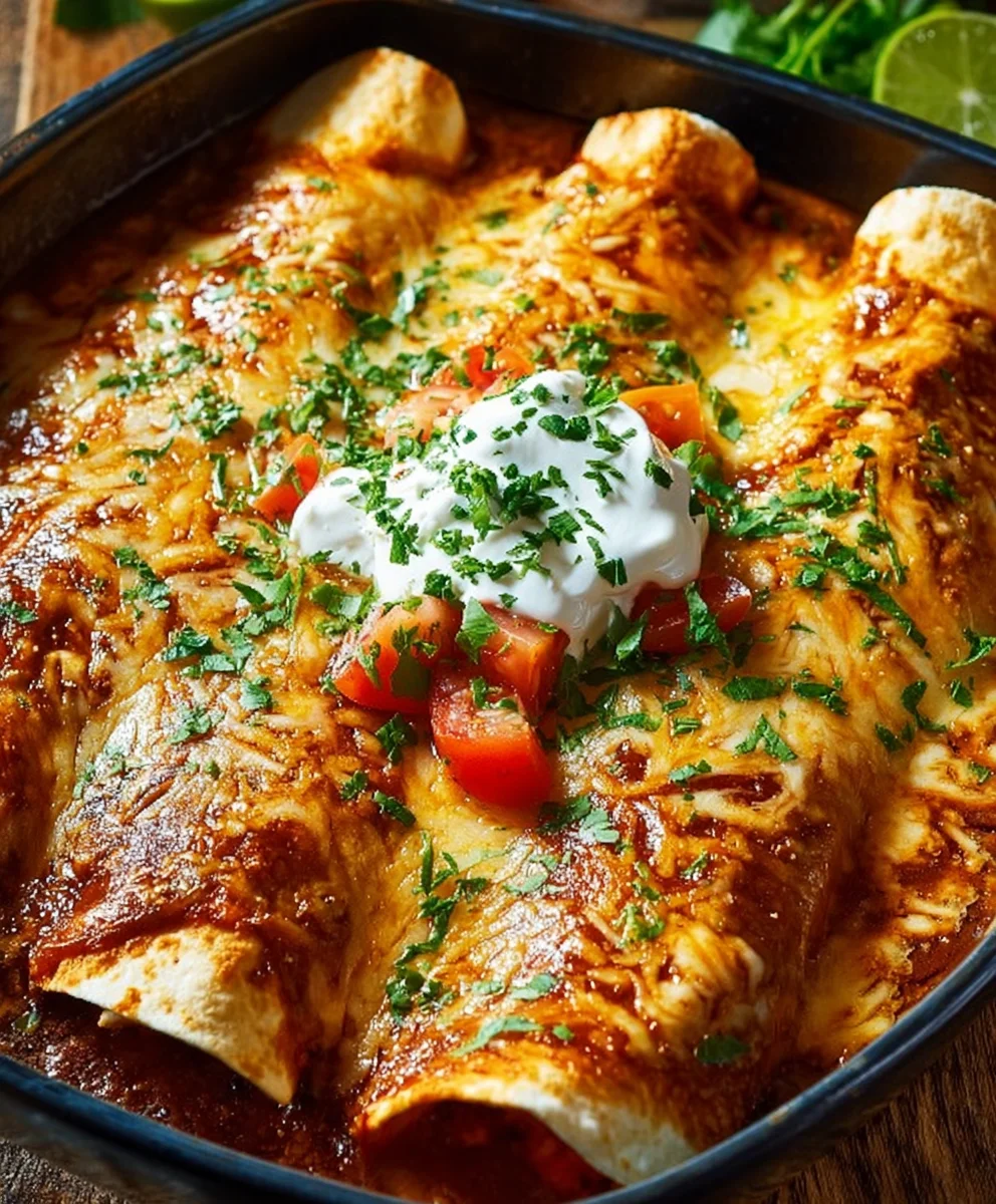 Easy Delicious Chicken Enchiladas Recipe