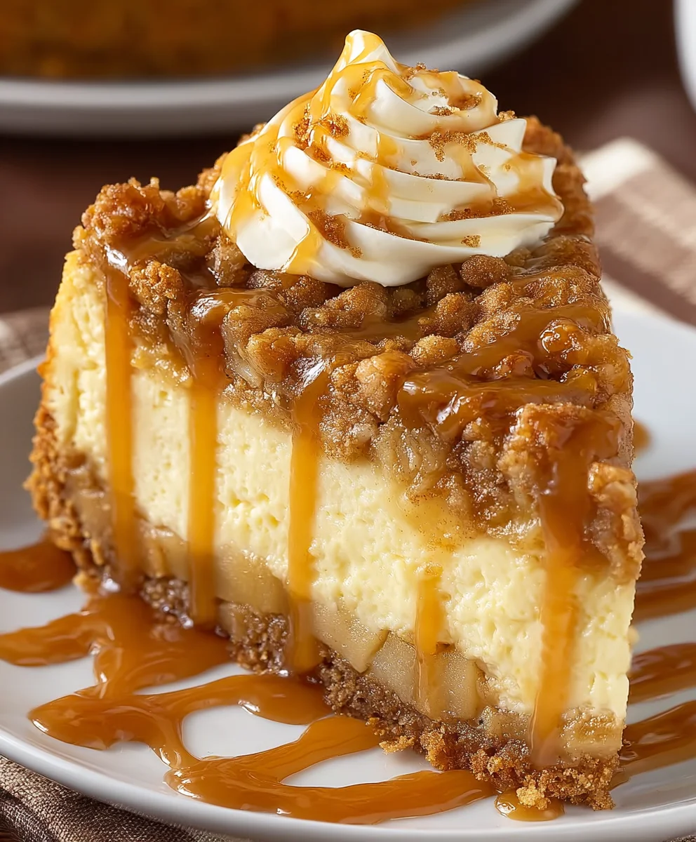 Apple Crisp Cheesecake Delight Recipe