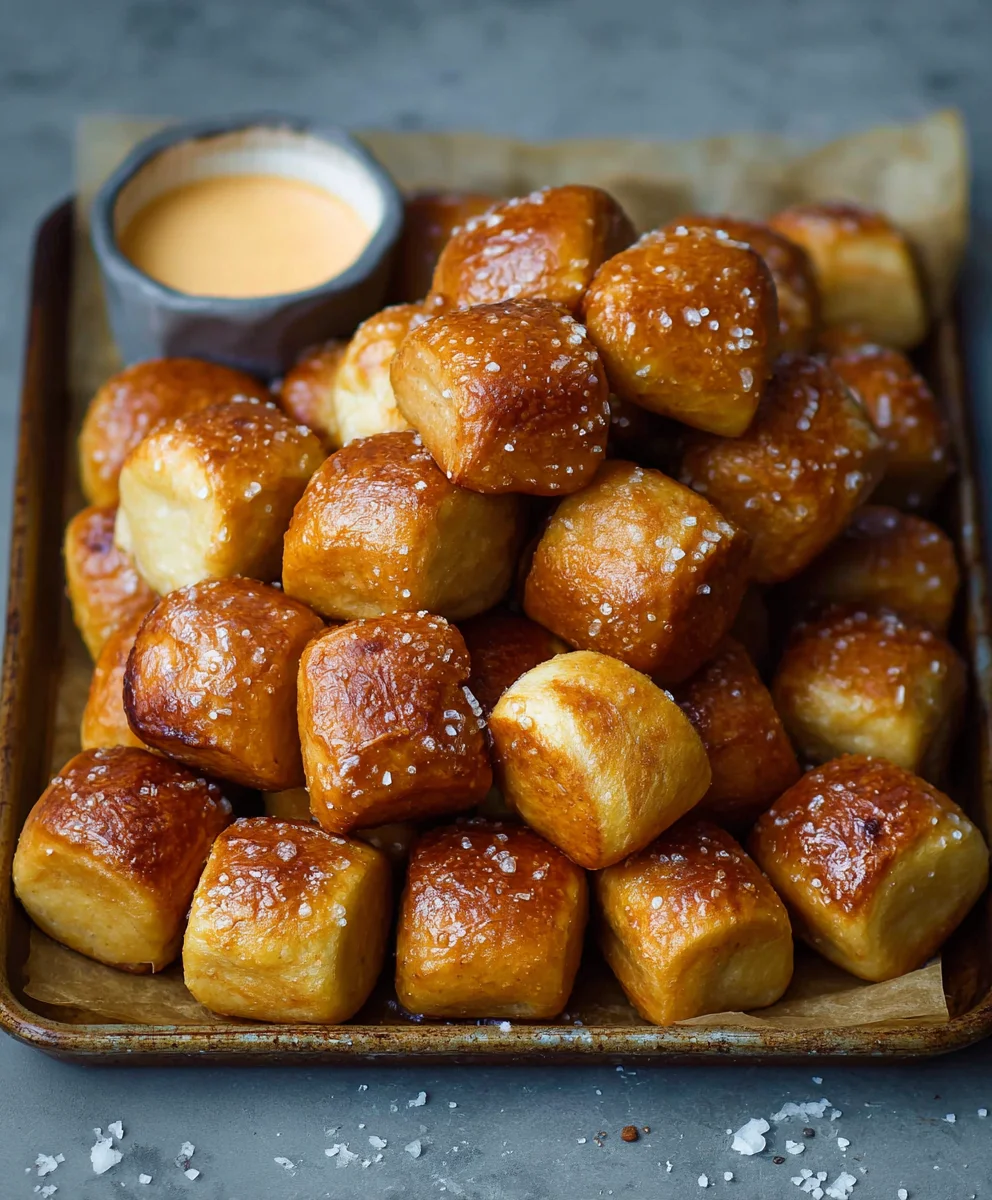 Easy Homemade Soft Pretzel Bites Recipe