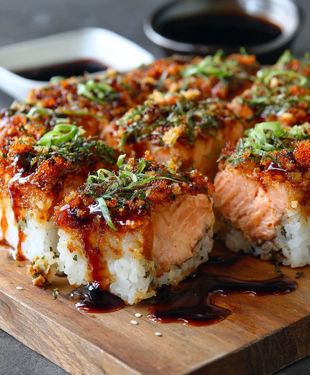Spicy Salmon Sushi Bake-Easy Delicious Recipe