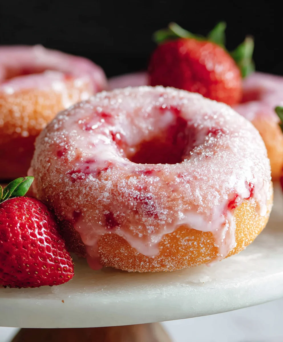 Easy Strawberry Donuts - Delicious Homemade Treat