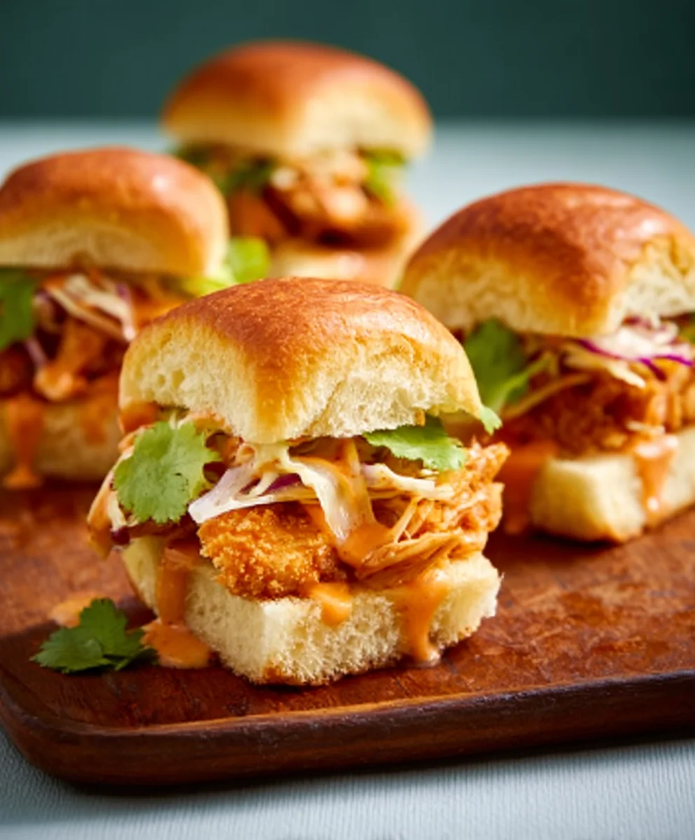Bang Bang Chicken Sliders-Easy & Delicious Recipe