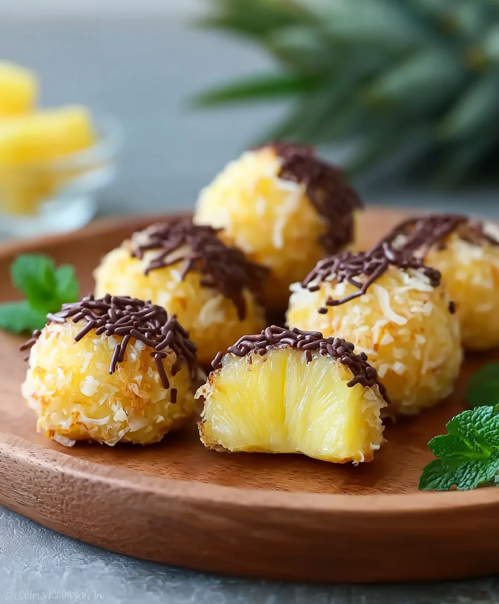 Sweet Pineapple Bites-Easy Dessert Recipe