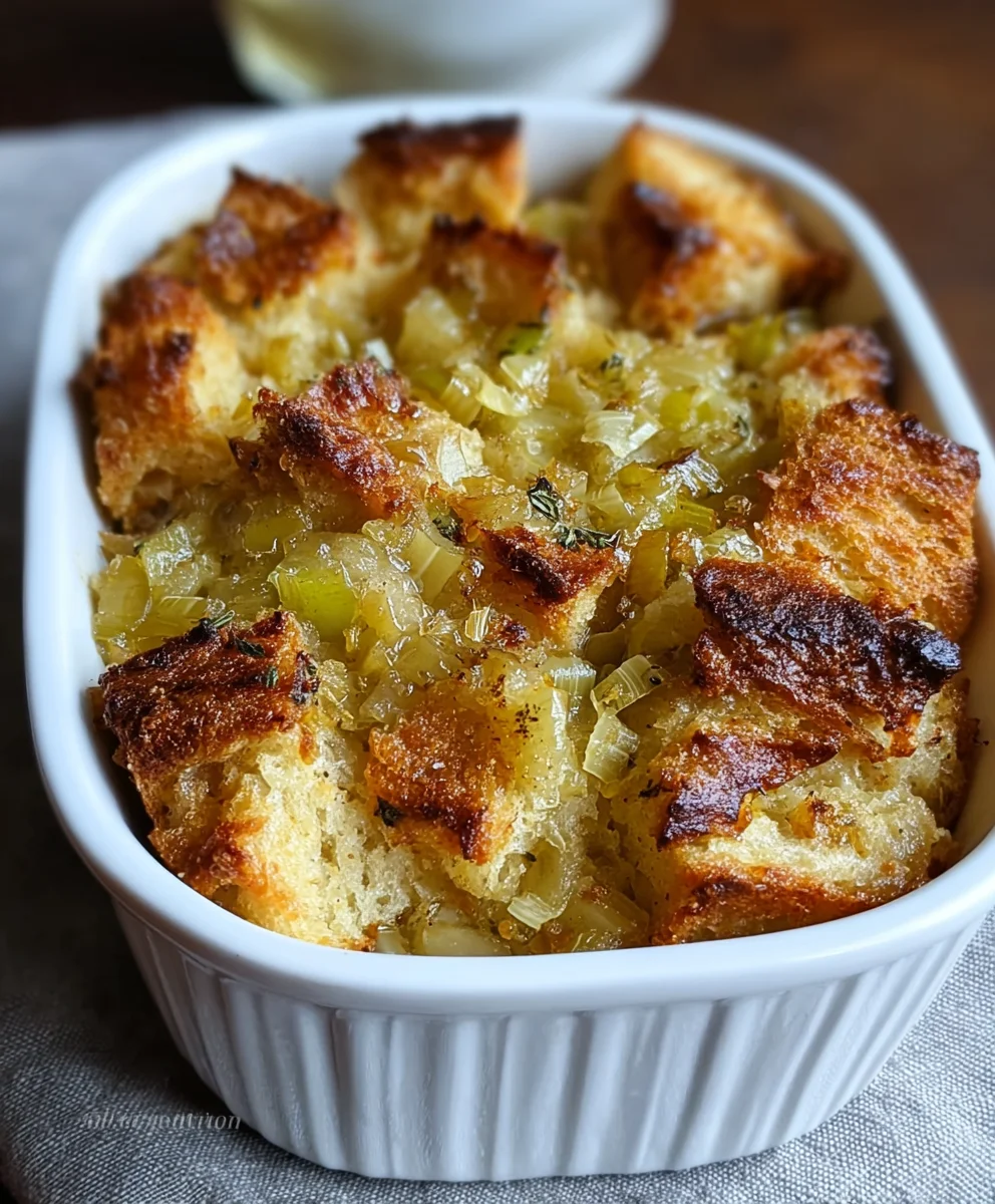 Savory Leek Bread Pudding- Easy Comfort Food