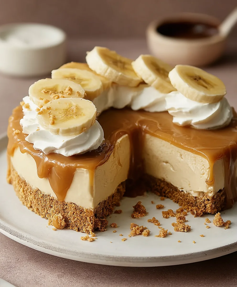 Easy No-Bake Banoffee Cheesecake - Simply Delicious