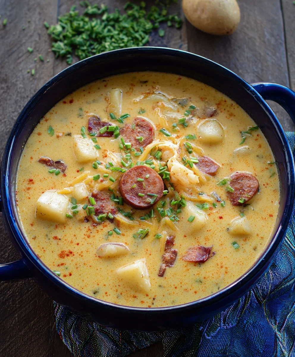 Spicy Cajun Potato Soup - Creamy & Comforting