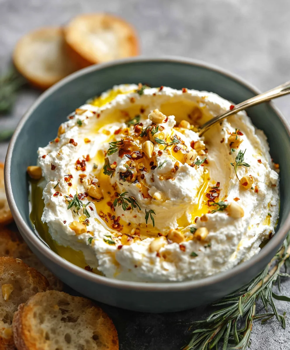 Spicy Ricotta Dip Hot Honey Recipe