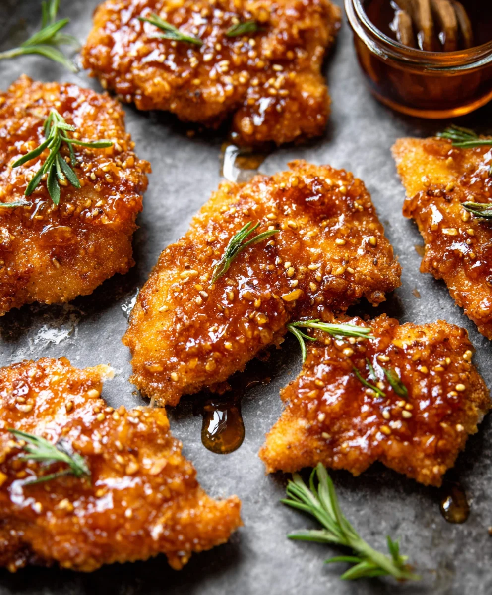Crunchy Hot Honey Chicken-Crispy Oven Baked Delight