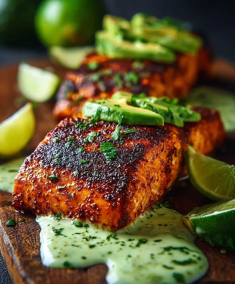 Cajun Salmon Avocado Lime Healthy Recipe