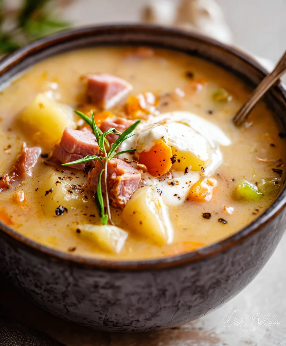 Hearty Beef-Beef Beef Ham Potato Soup Recipe-Comfort Food