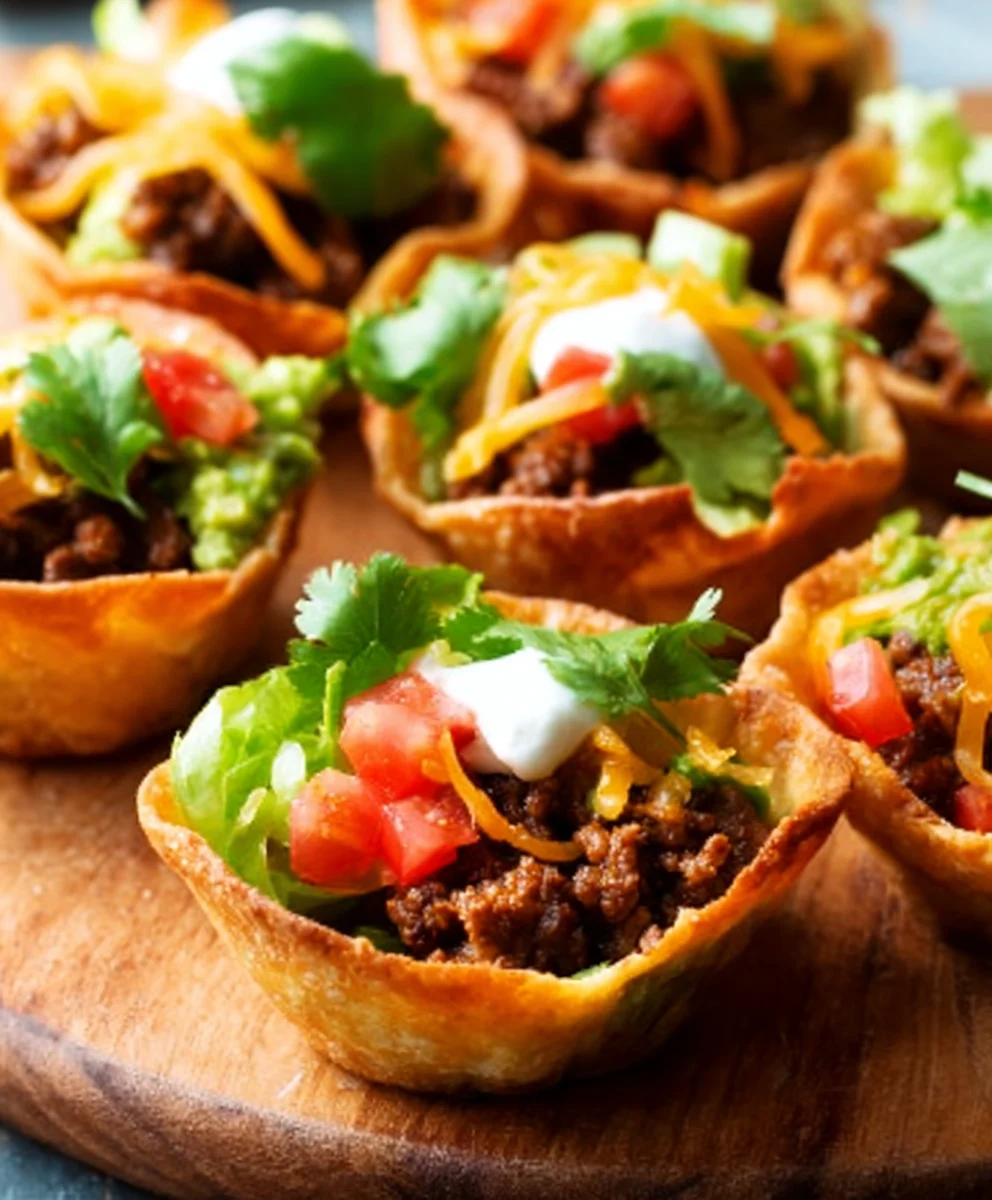 Easy Beef Taco Cups - Quick & Delicious Recipe