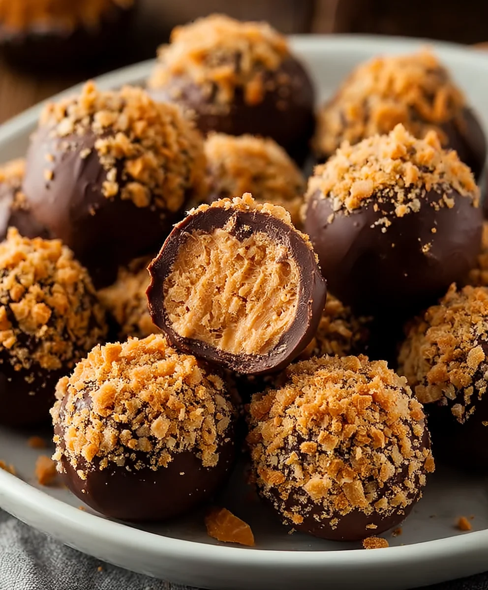Easy Butterfinger Candy Balls - No-Bake Dessert