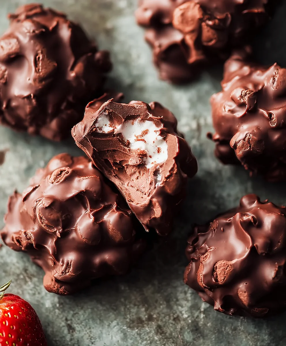 Easy Frozen Chocolate Yogurt Clusters Recipe
