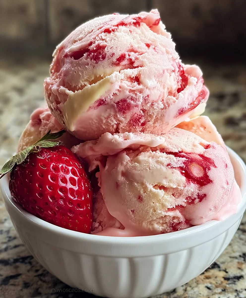 Easy Strawberry Ice Cream - Delicious Homemade Treat