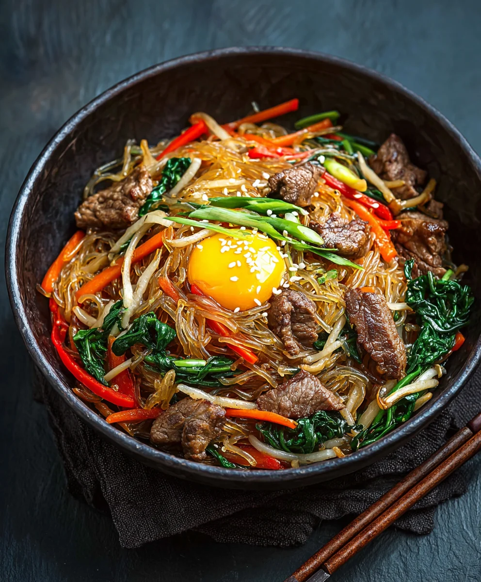 Authentic Japchae Recipe - Easy Korean Noodle Stir-Fry