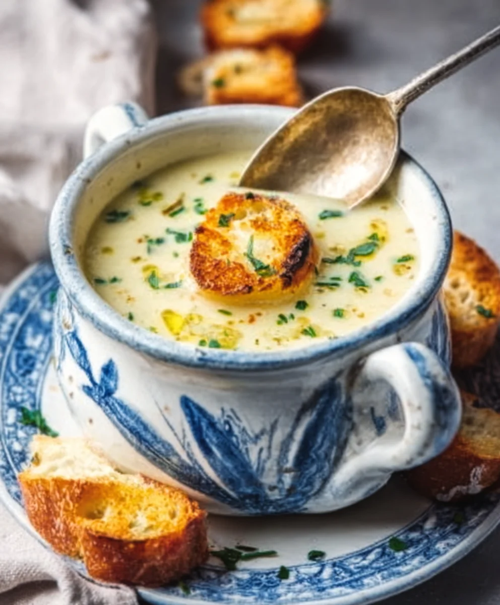 Country French Garlic Soup - Rich Flavorful Recipe