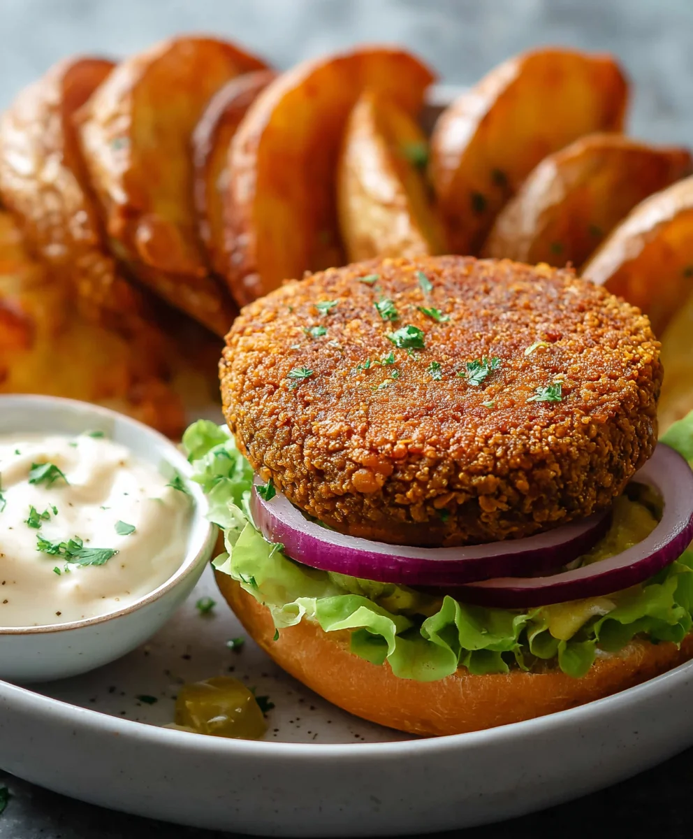 Easy Lentil Burgers- Quick Healthy Meal