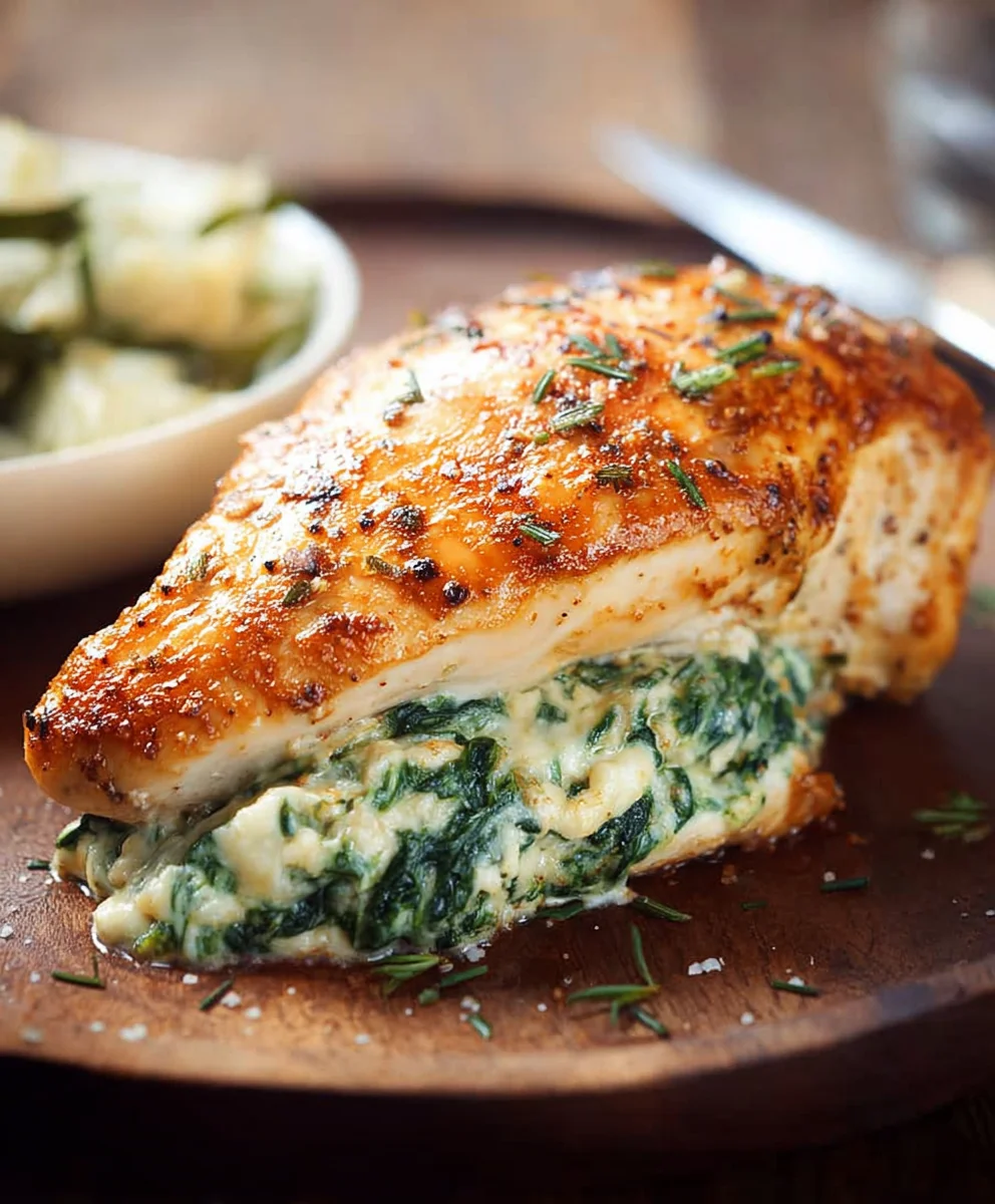 Spinach Stuffed Chicken Breasts- Easy & Delicious Recipe