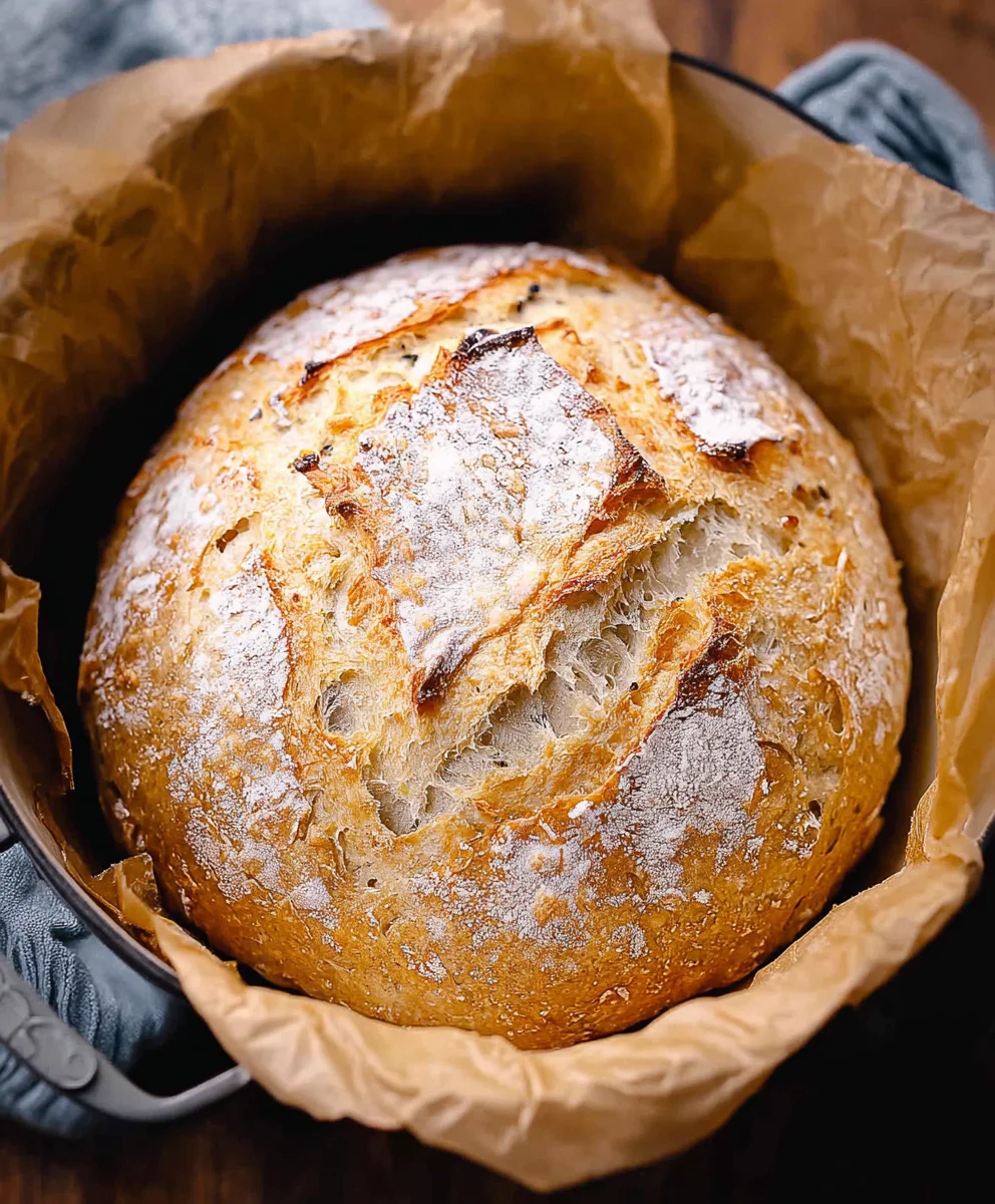 Dutch Oven No Knead Crusty Bread Recipe - Easy Steps