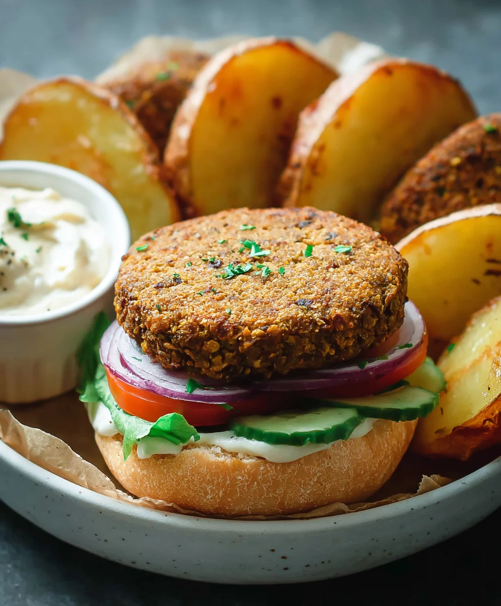 Easy Lentil Burgers- Quick Healthy Meal