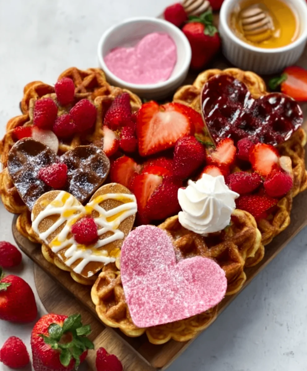 Vnon-alcoholic alentine's Day Waffle Board - Non-Non-Non-Alcoholic Alternativeic Delights