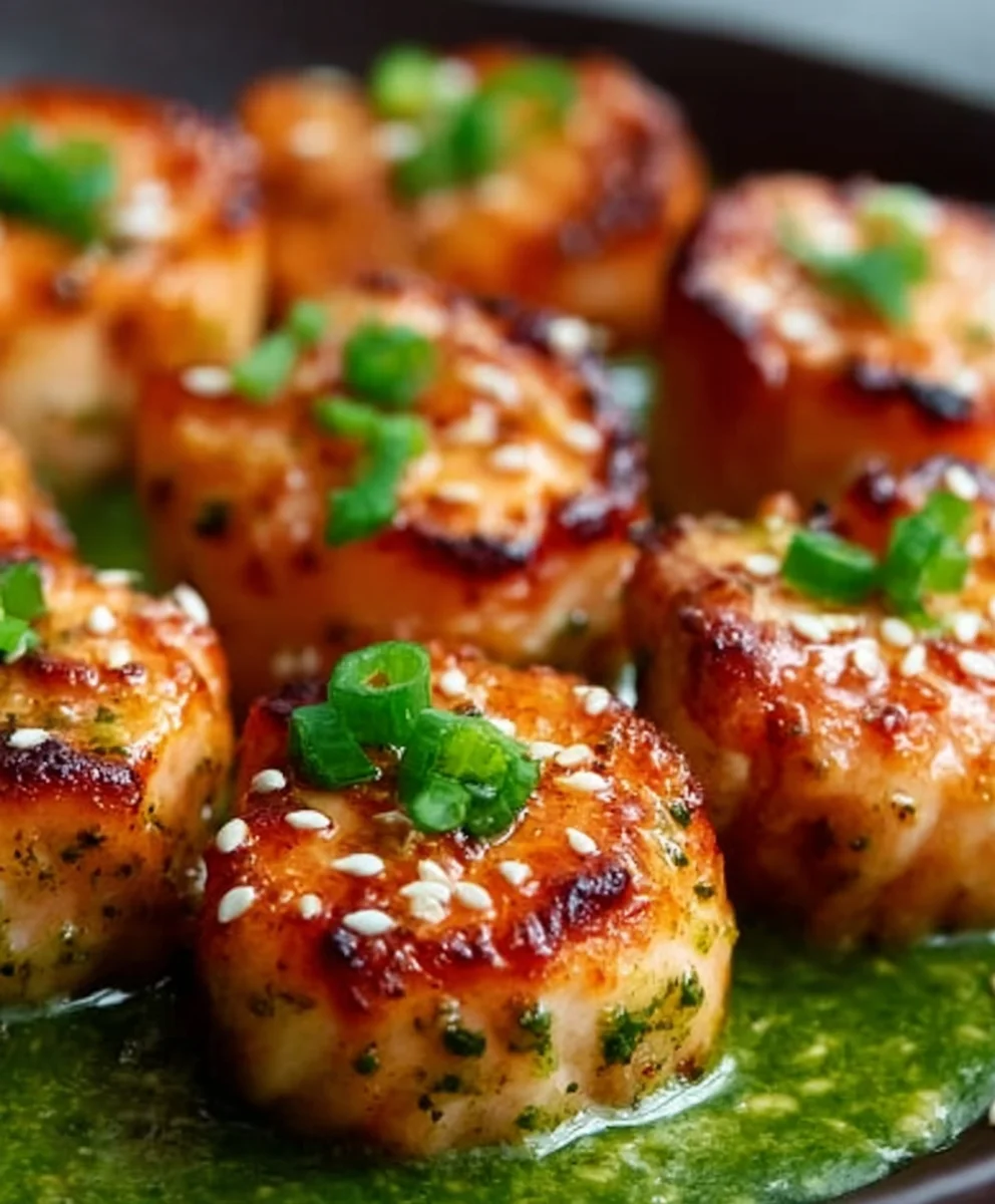 Bang Bang Salmon Bites - Spicy Sweet Skillet Salmon