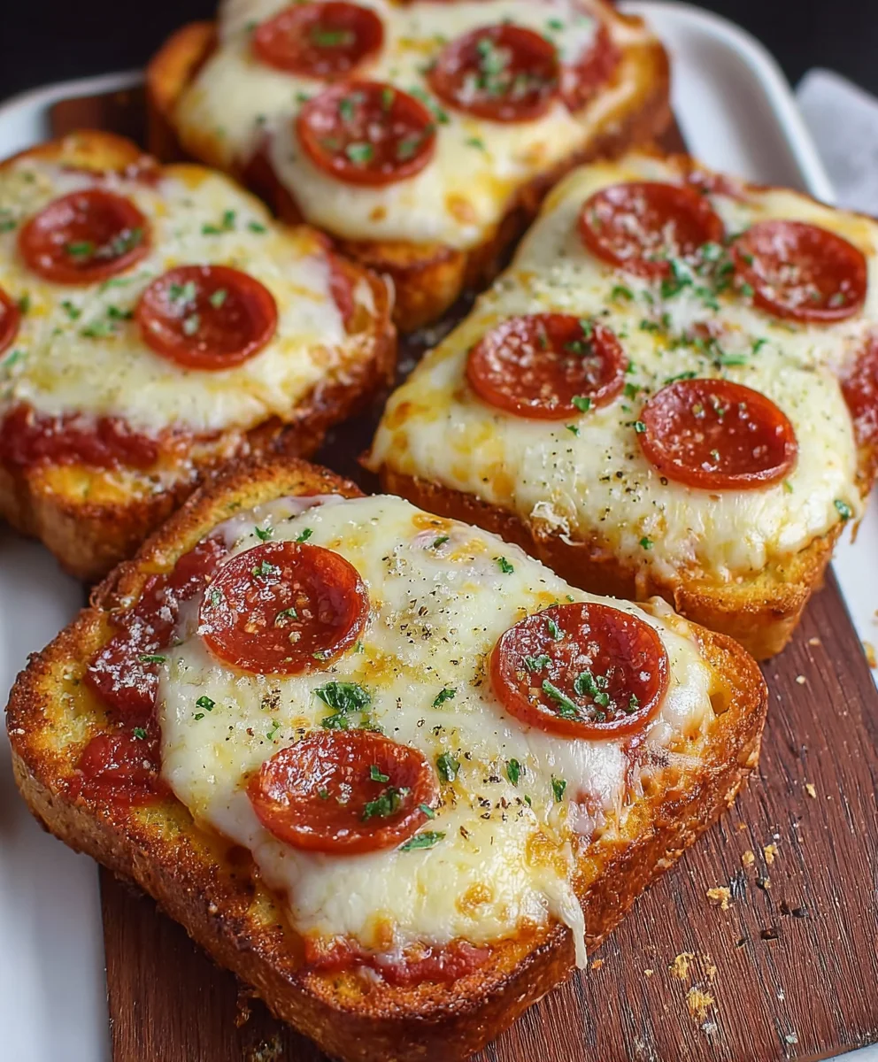 Texas Toast Garlic Bread Pizza Recipe