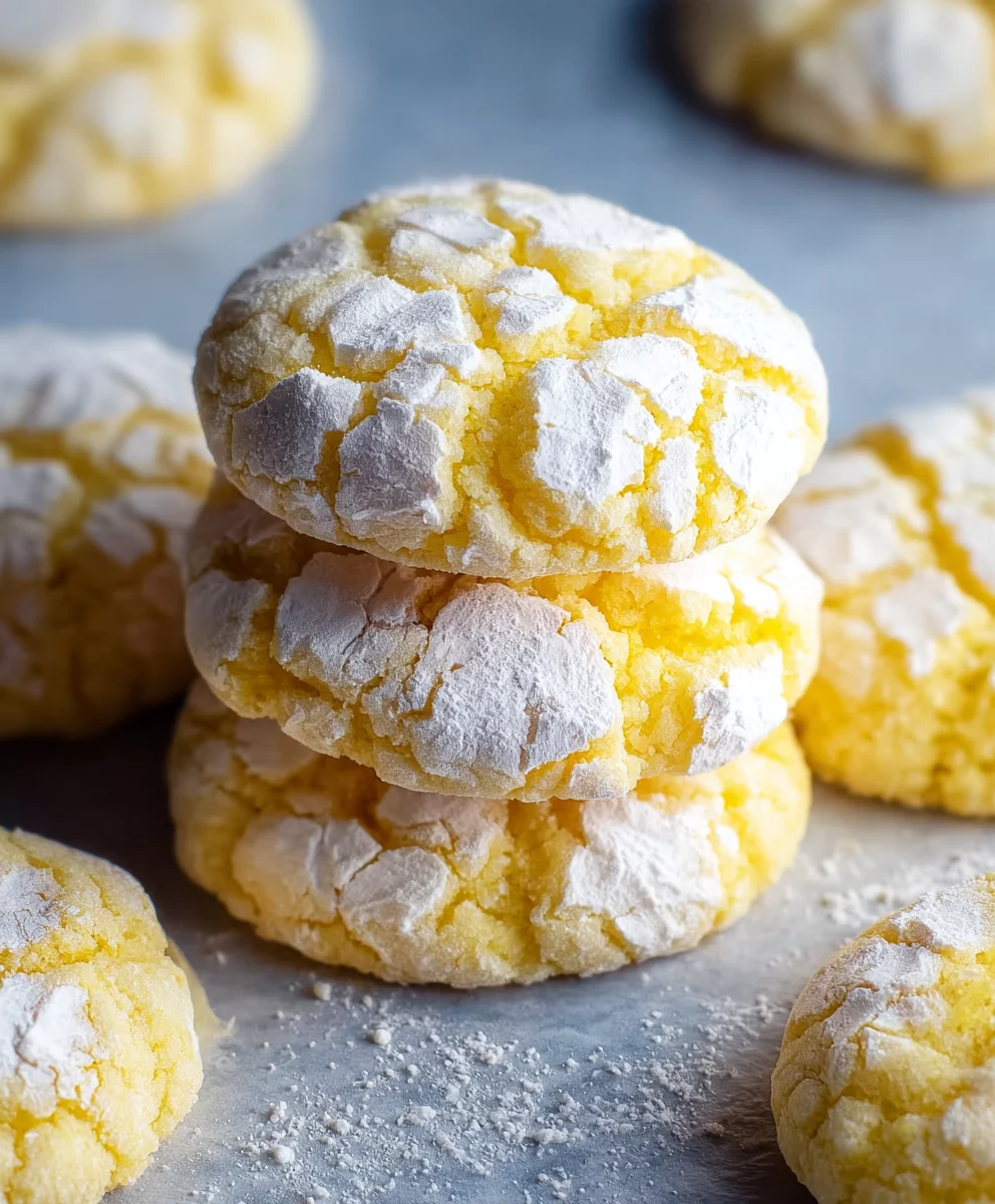 Lemon Crinkle Cookies-Easy Delightful Recipe