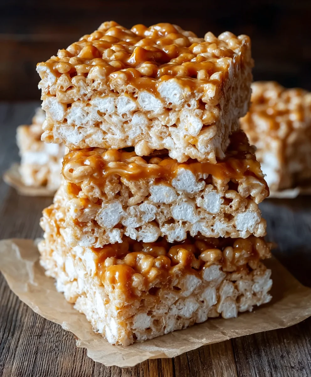 Brown Butter Dulce de Leche Rice Krispie Treats