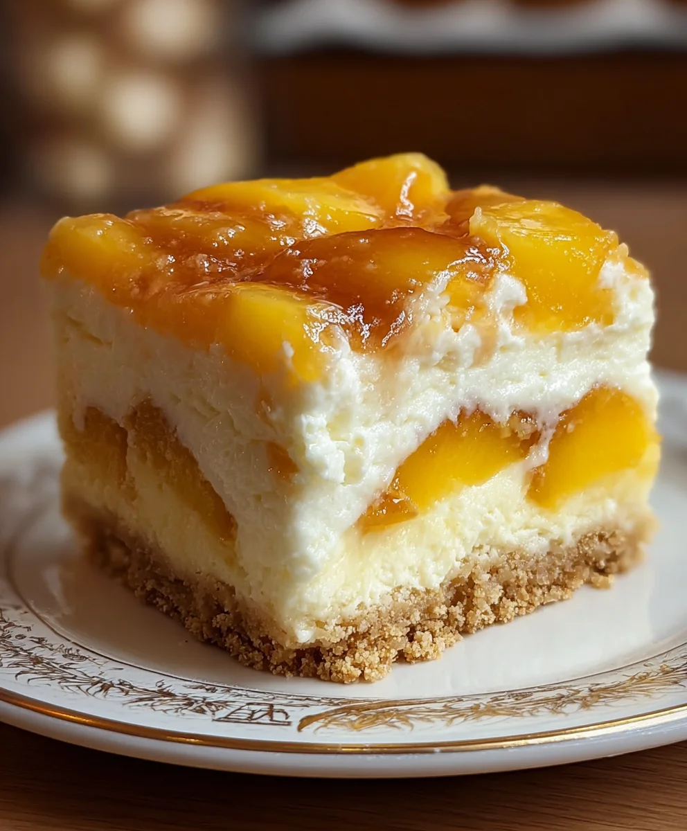 Peach Cobbler Cheesecake Cake-Sweet Dessert Dream