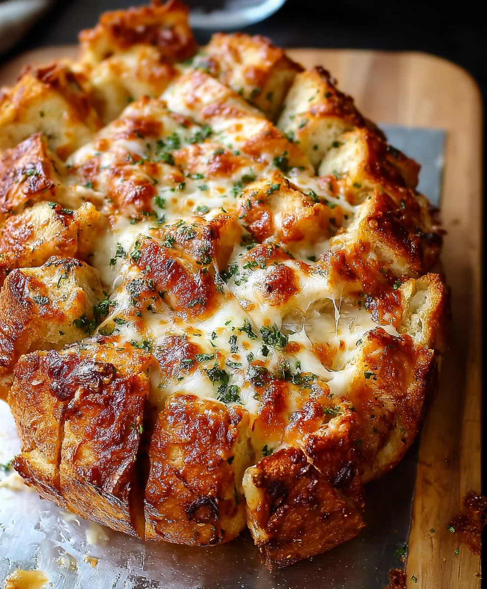 Cheesy Pull Apart Pizza Bread-Easy & Delicious