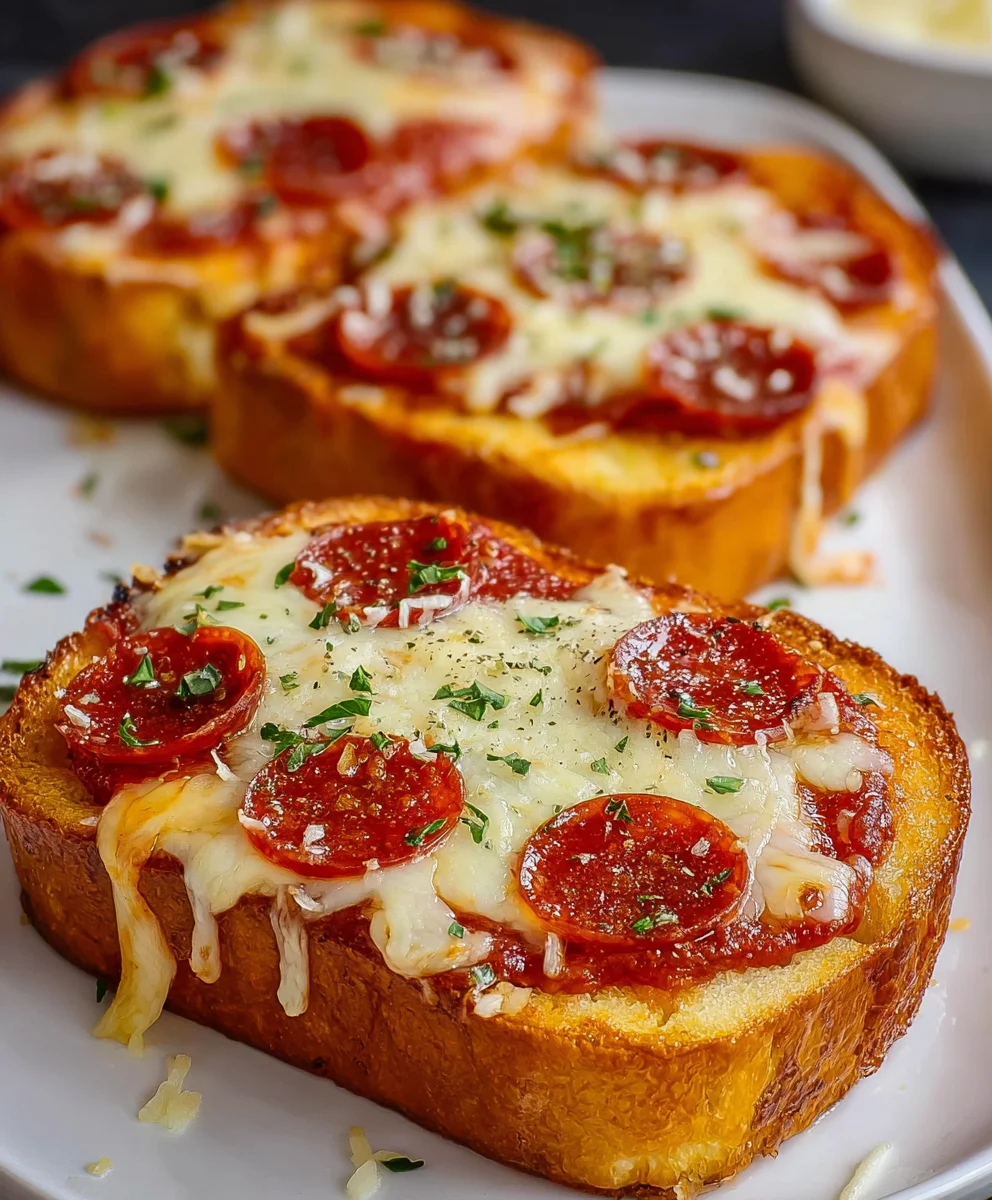 Texas Toast Garlic Bread Pizza Recipe