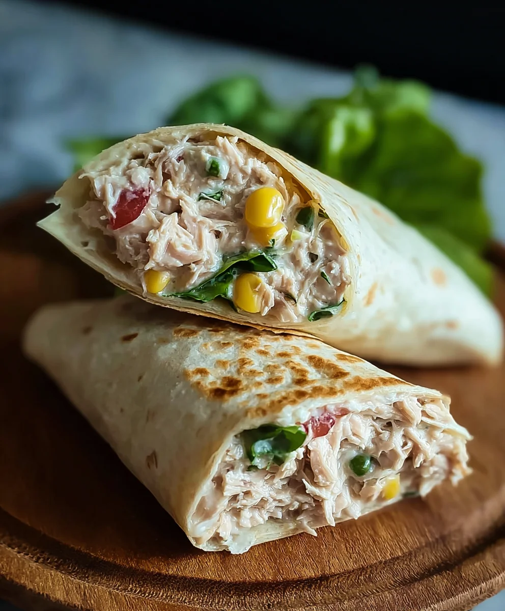 Quick Tuna Melt Wrap Easy Recipe