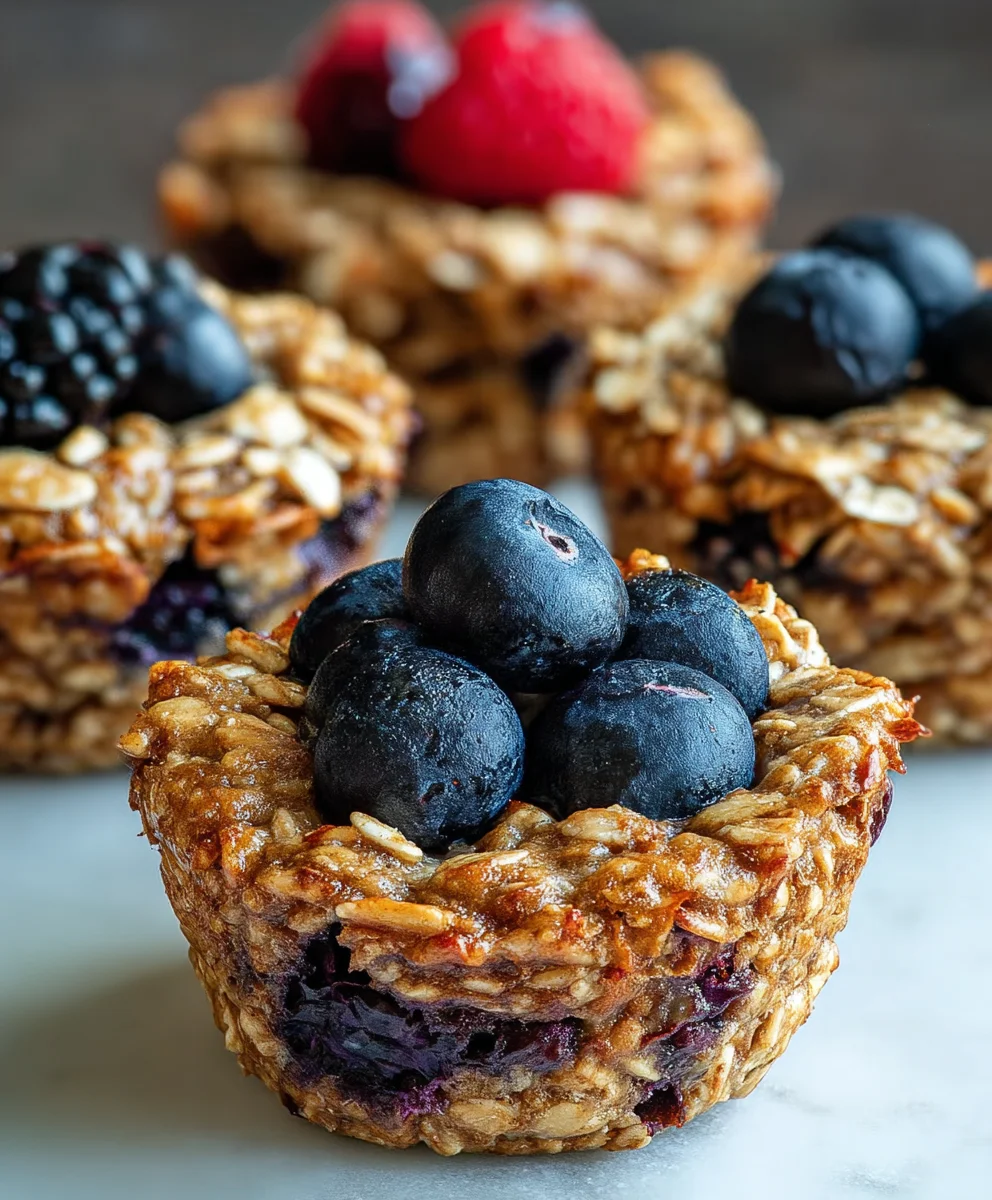 Easy Baked Oatmeal Breakfast Cups - Healthy Start