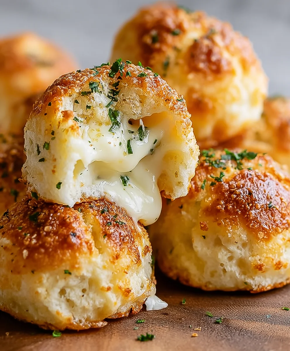 Gooey Mozzarella Biscuit Bombs - Easy Cheesy Bites
