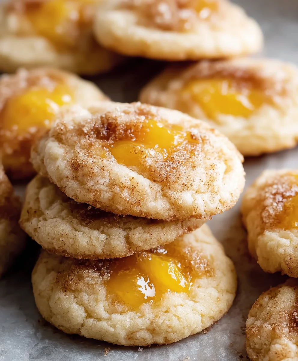Easy Peach Cobbler Cookies - Delicious Dessert Bites