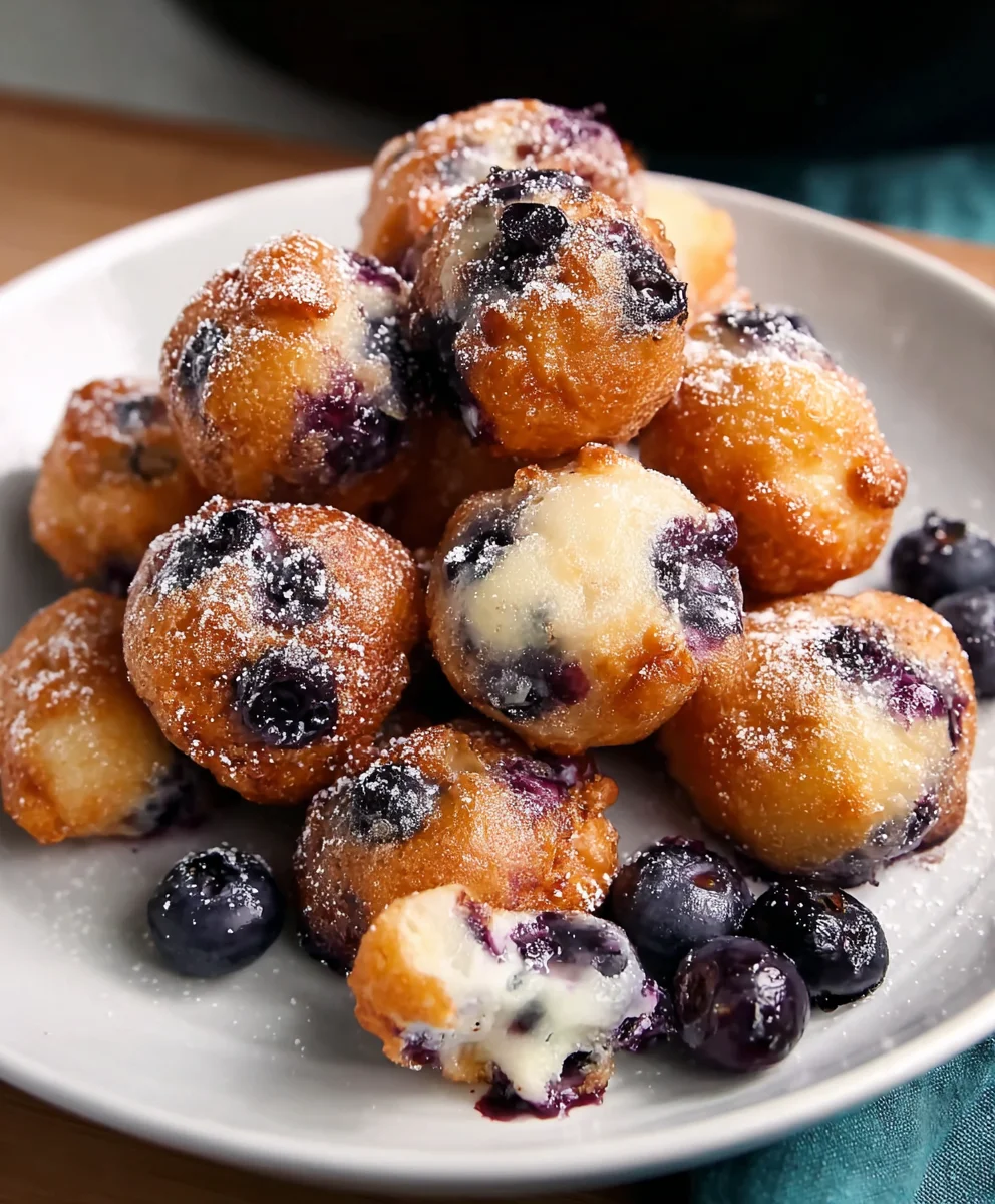 Easy Mini Blueberry Fritters Recipe - Quick Treat