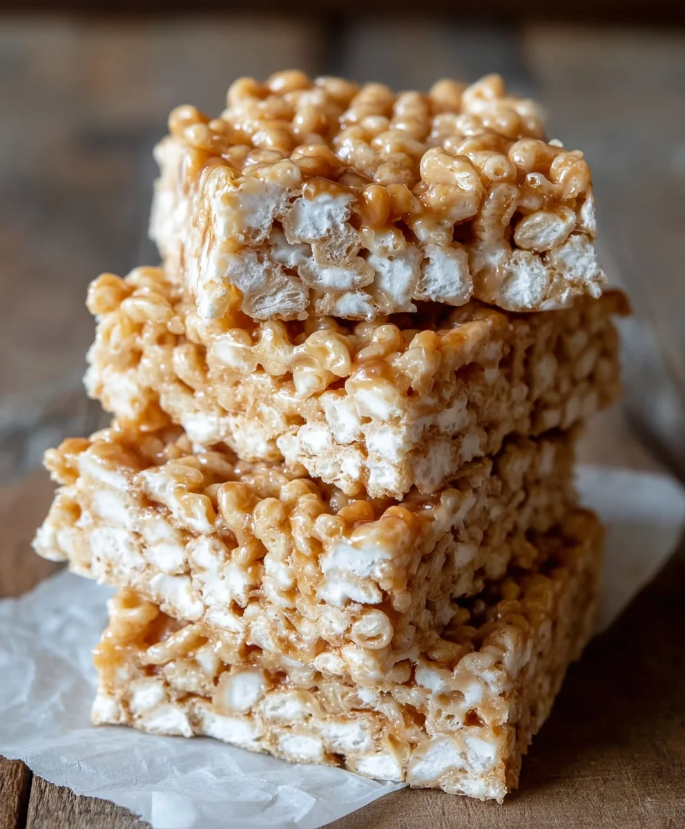 Brown Butter Dulce de Leche Rice Krispie Treats
