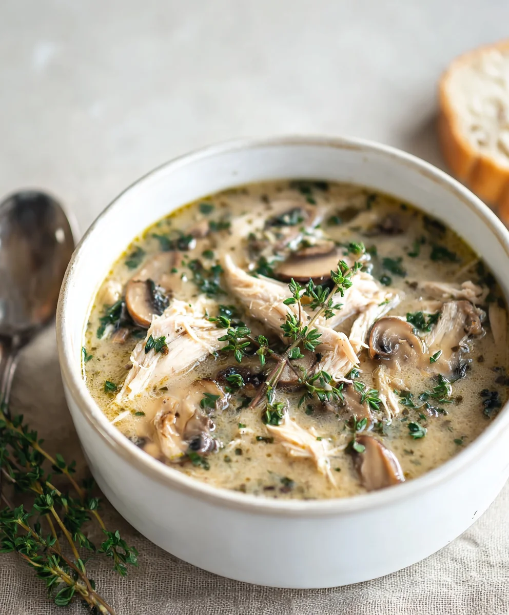 Rotisserie Chicken Mushroom Soup - Cozy & Easy Recipe