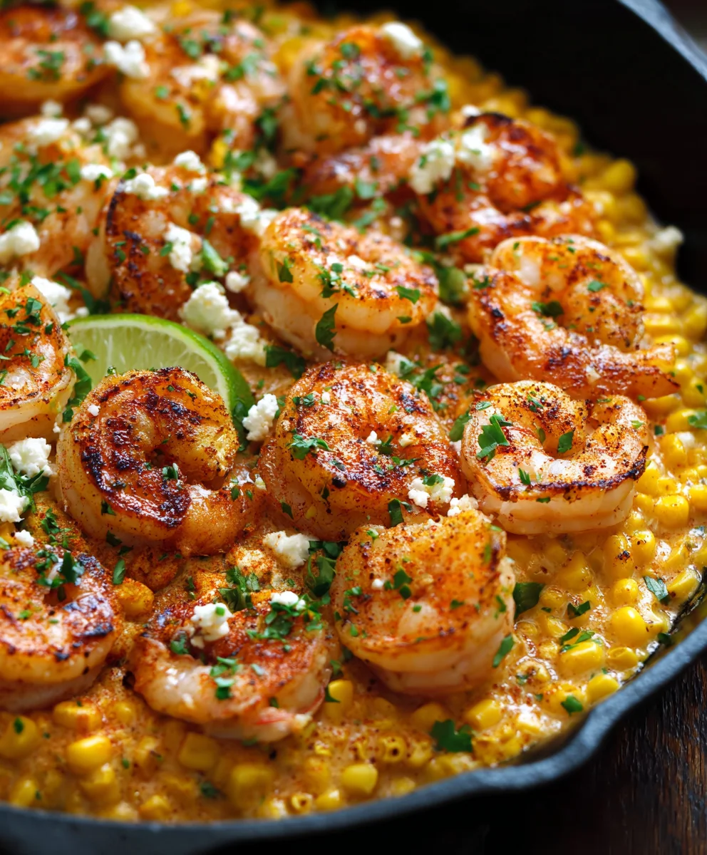 One-Pan Shrimp Creamed Corn Minute Meal