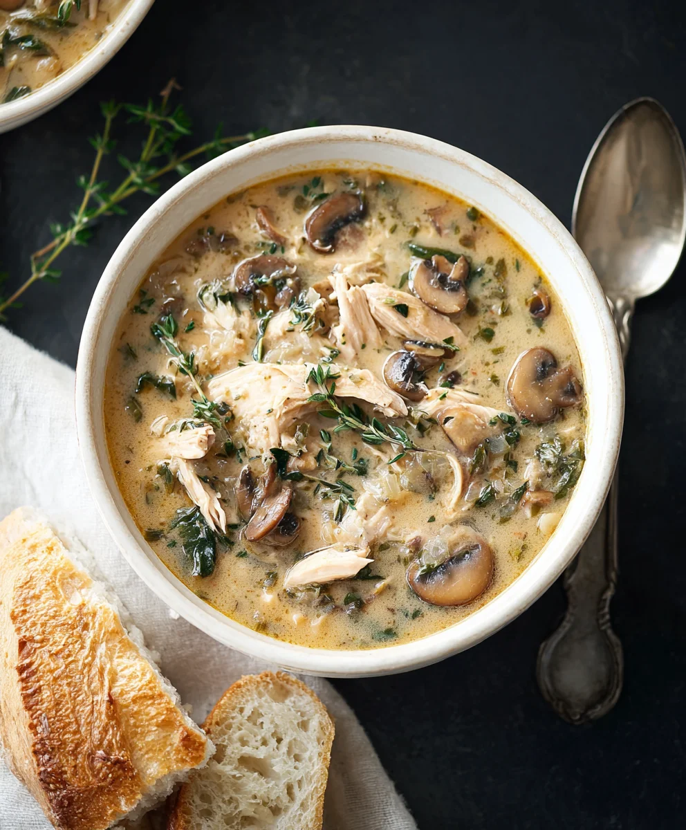 Rotisserie Chicken Mushroom Soup - Cozy & Easy Recipe