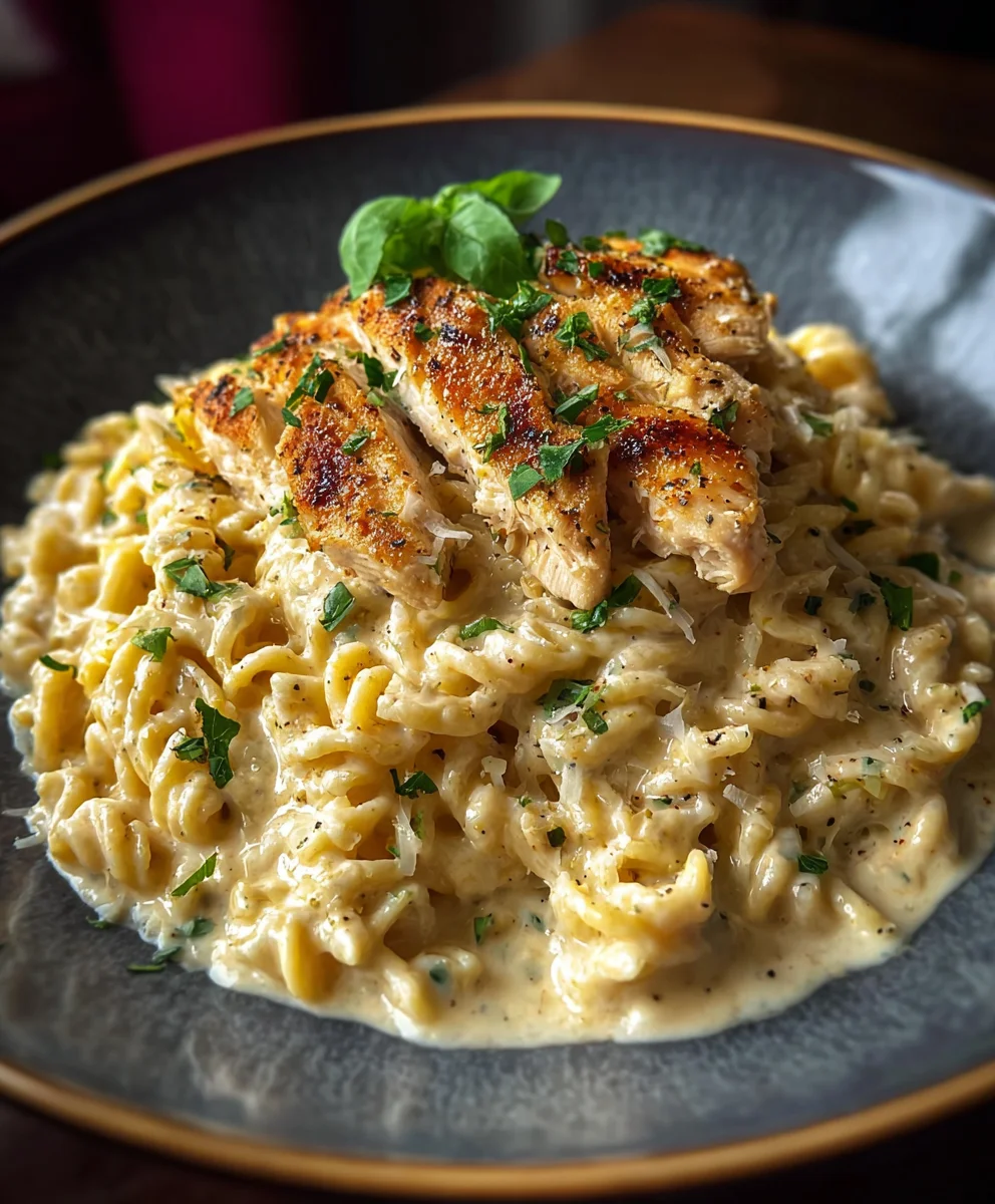 Easy Garlic Parmesan Chicken Pasta Recipe