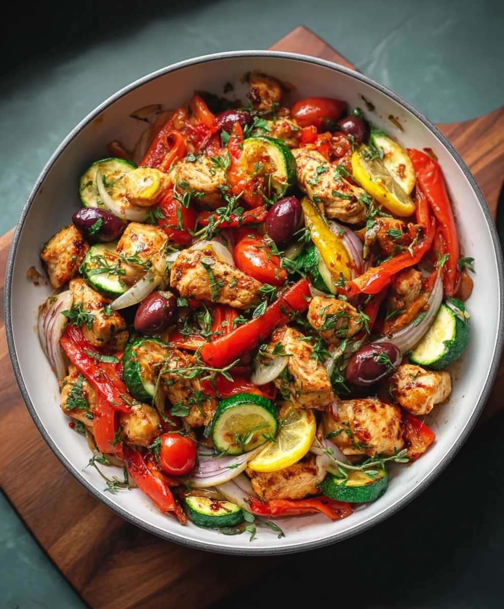 Mediterranean Chicken Stir Fry - Easy & Delicious