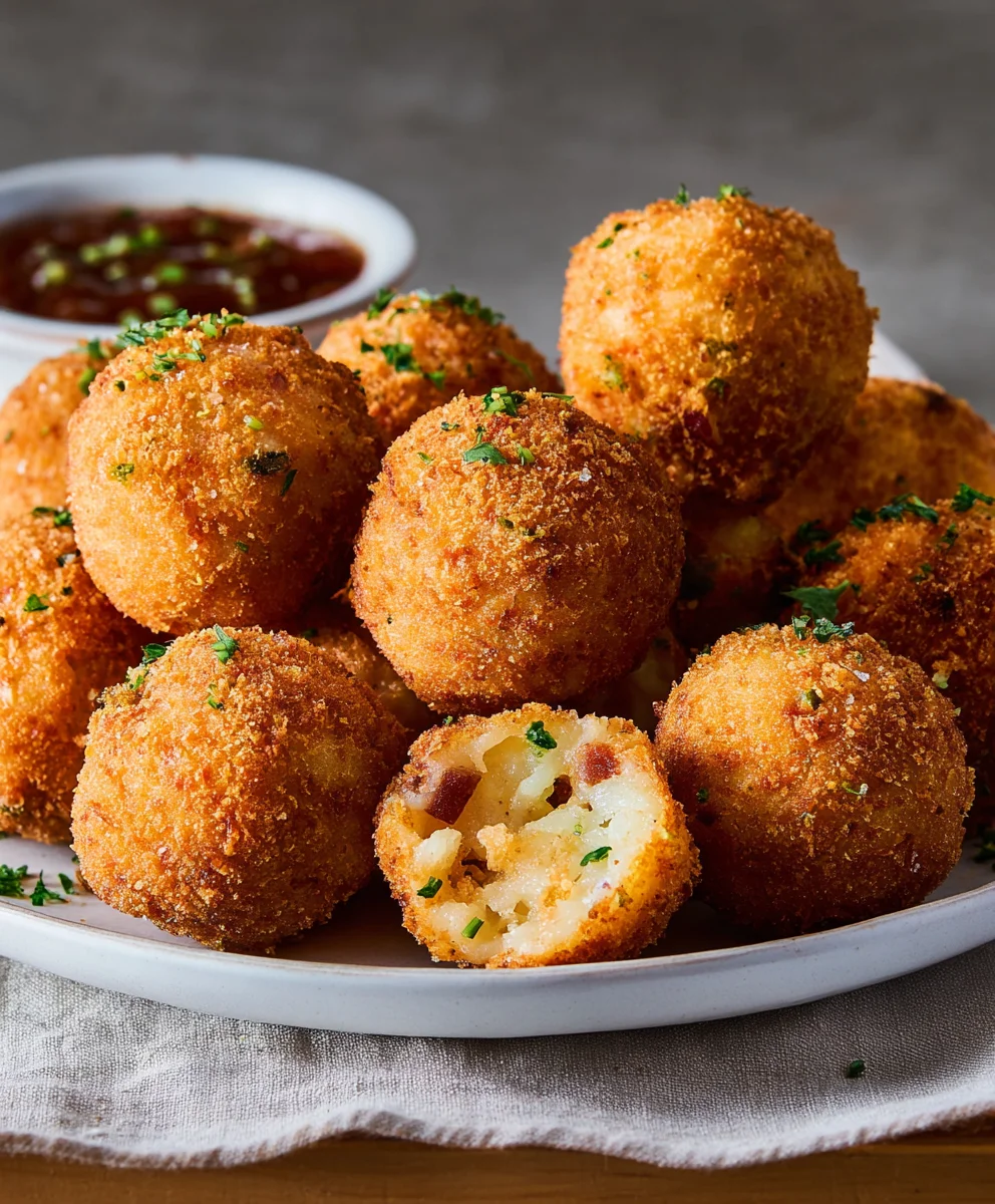 Crispy Fried Mashed Potato Balls-Easy Appetizer