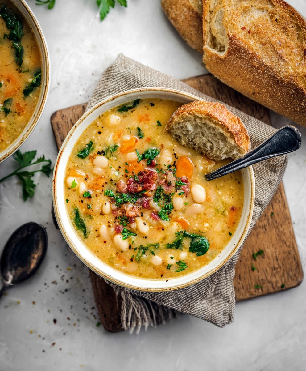 Tuscan White Bean Soup - Hearty & Healthy Recipe