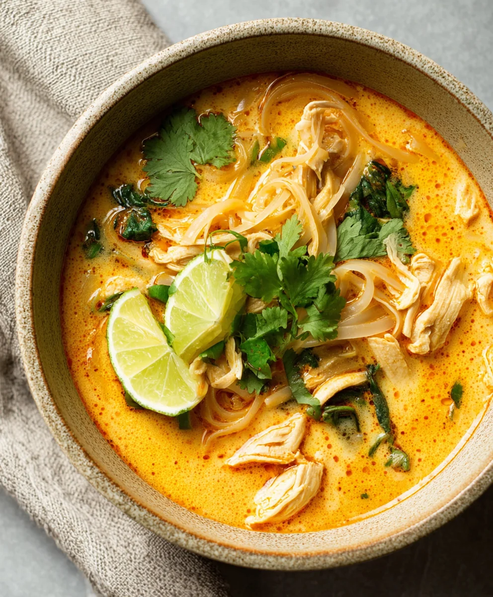 Easy Thai Chicken Curry Soup-Quick & Flavorful Recipe